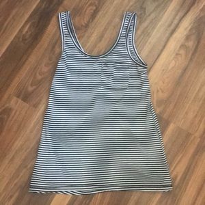 Striped scoop neck tank